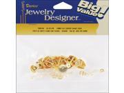 Flat Pad Earring Posts Butterfly Clutches 10mm 48 Pkg Gold Plated