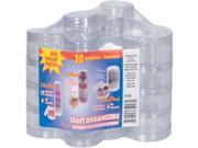 Craft Organizers Stackable Circles Set Clear