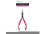 Curved Nose Pliers W Soft Grip Handle 4.75