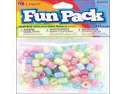 Fun Pack Acrylic Pony Beads 125 Pkg Assorted Deco