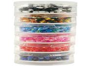 Bead Storage Screw Stack Canisters 1.5 X.75 6 Pkg
