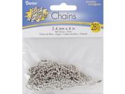Ball Link Chains 4 28 Pkg Nickel Plated