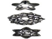 Jewelry Basics Metal Beads 10mm 30 Pkg Silver Mixed Cap
