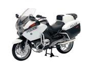 New Ray Die Cast BMW R1200 RT P U.S. Police Motorcycle Replica 1 12 Scale White