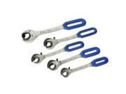 5 Piece Ratchet and Release Flare Nut Wrench Set Metric