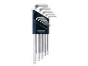 13 Pc Ball End L Wrench with Bright Guard Finish Black and Silver
