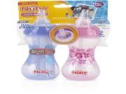 Nuby No Spill Clik It FlexStraw 10 oz. Cup 2 Pack Case Pack 24