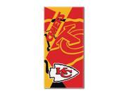 Chiefs National Football League Puzzle 34 x 72 Over sized Beach Towel