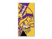 Vikings National Football League Puzzle 34 x 72 Over sized Beach Towel