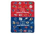 NFL All League Micro House Divided National Football League All League 46 x 60 Micro Raschel Throw