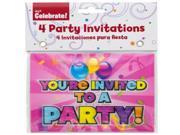 Holographic Girl Party Invitations Case Pack 24