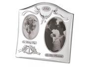 Satin Silver plated 25th Anniversary Photo Frame