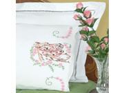 Stamped Pillowcases With White Perle Edge 2 Pkg Mare Colt