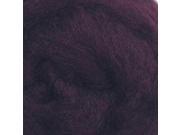 Wool Roving 12 .22 Ounce Eggplant