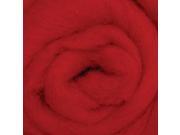 Wool Roving 12 .22 Ounce Red