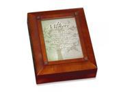 Woodgrain In Memory Remembrance Keepsake Box Perfect Religious Gift