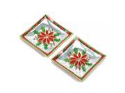 Set of 2 Holly Point Square Dish