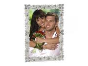Silver tone Metal with Crystal Accent Photo Frame