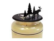 Moose Pine Candle Jar Topper