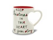 Our Name Is Mud Keep Christmas In Your Heartshaped Handle Mug