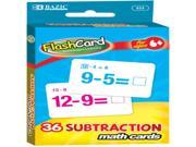 BAZIC Subtraction Flash Cards 36 Pack Case Pack 24