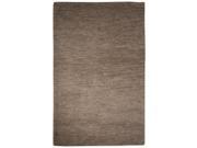 Solids Solids Heather Pattern Gray Wool and Viscose Area Rug 2x3
