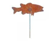 Fish Rusted Garden Stake