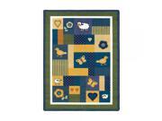 Kid Essentials Infants Toddlers Baby Love Rug 3 10 x 5 4 Rectangle Bold