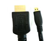 Professional Cable HDMI Male to Micro HDMI Male 2 Meters 6 Feet