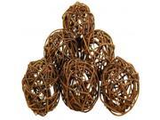 Round Naturaldecorative Woven Bamboo Wood Balls S 6