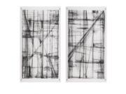 BENZARA IMX A0282164 Attractive Intersect Acrylic Floating Wall Art Assorted 2