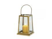 Stainless Steel Glass Gold Lantern 5 W