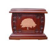 Adult wooden urns funeral Cremation Urn Mahogany wood urn Tree of life cherry wood onlay Urn for Human Ashes