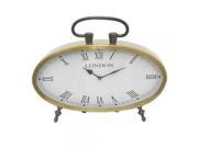 Benzara 75948 Metal Table Clock