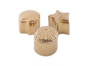 BENZARA IMX A0369281 Vibrant Petra Gold Ceramic Shell Boxes Ast 3