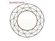 BENZARA 54358 Charismatic Metal Wall Mirror