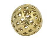 Benzara 31661 Ceramic Geometric Sphere