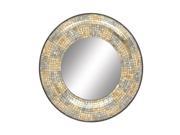 BENZARA 24057 Pretty Metal Mosaic Mirror 24 D