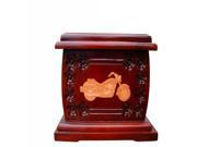 Adult wooden urns funeral Cremation Urn Mahogany wood urn Biker Motorcycle cherry wood onlay Urn for Human Ashes