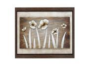 Wooden Framed Art With Stunning Wooden Frame In Brown