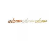 Metal Welcome 3 Assorted 9 W