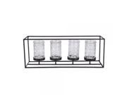 Metal Glass Candle Holder 16 W
