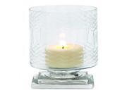 Smart Sled Opaque Designed Glass Candle Holder