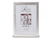 5x7 Silver Shimmer Metal Picture Frame