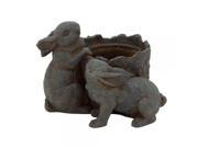 Resin Rabbit Pot 13 W