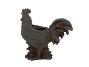 Ps Brn Rooster Planter 19 W