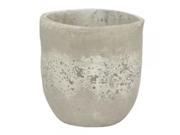 Benzara 60595 Terracotta Cement Pot