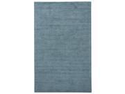 Solids Heather Pattern Blue Wool Area Rug 2x3