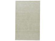 Solids Heather Pattern White Neutral Polyester Area Rug 5x8