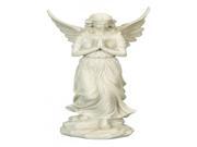 Polystone Angel 7 Inches Wide Brings Religious Blend by Benzara